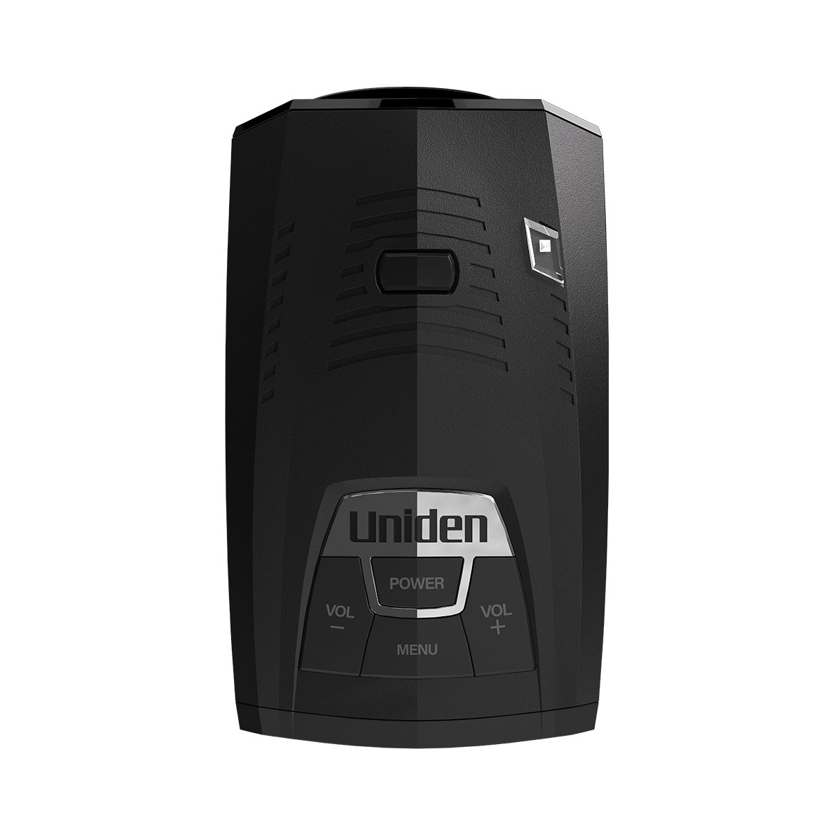 Top close-up of Uniden R4w showing all buttons in clear detail